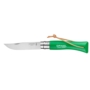 Opinel Nóż Colorama 07 Green rzemień