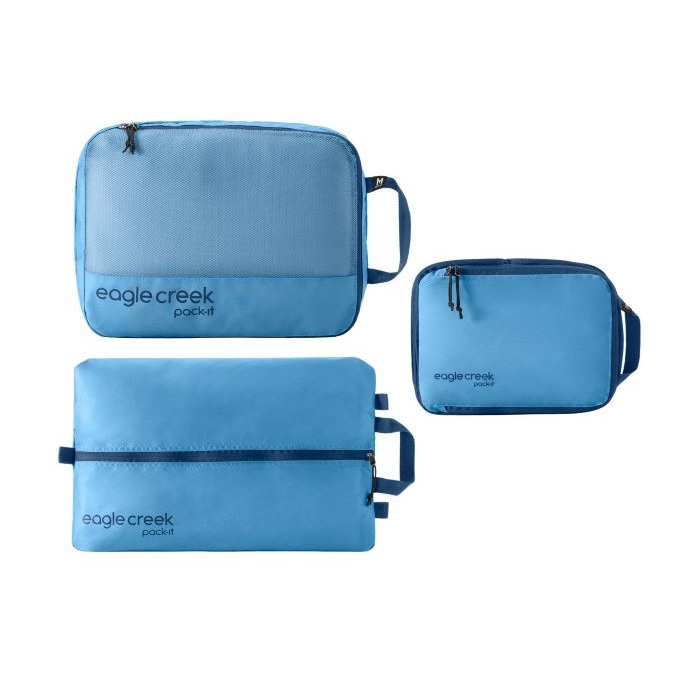 Eagle Creek Pack It Essentials Set Blue Down